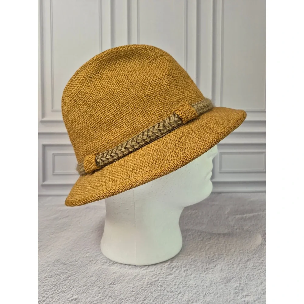 United Hatters Cap & Millinery Vintage Straw Fedora Hat Medium Lined